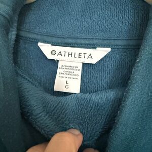 Athleta Teal Fleece Jacket